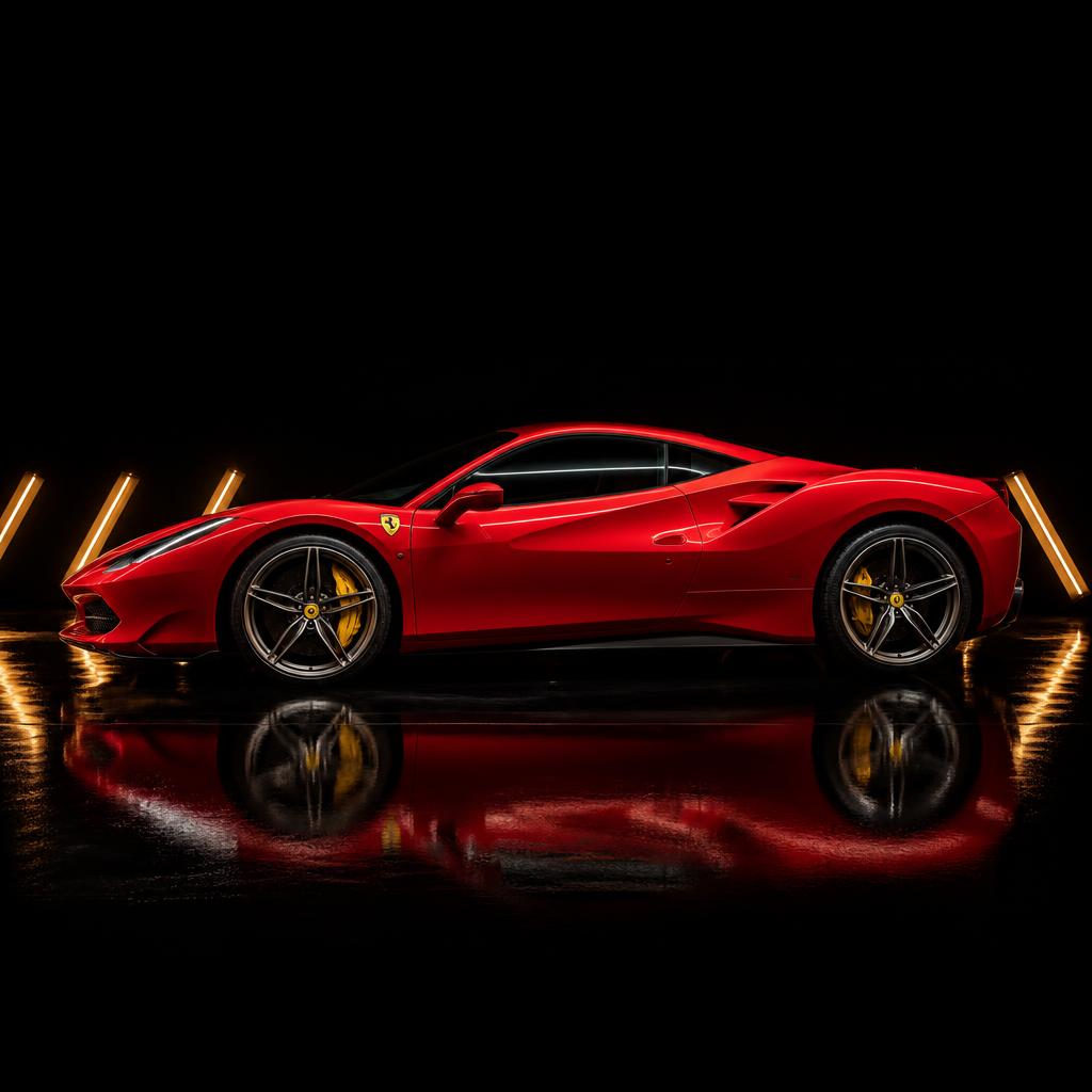 Ceramic Coating a Rosso Ferrari 488 GTB