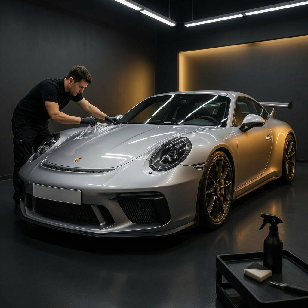 Wrapping a Porsche 911 GT3 in Full-Front Paint Protection Film